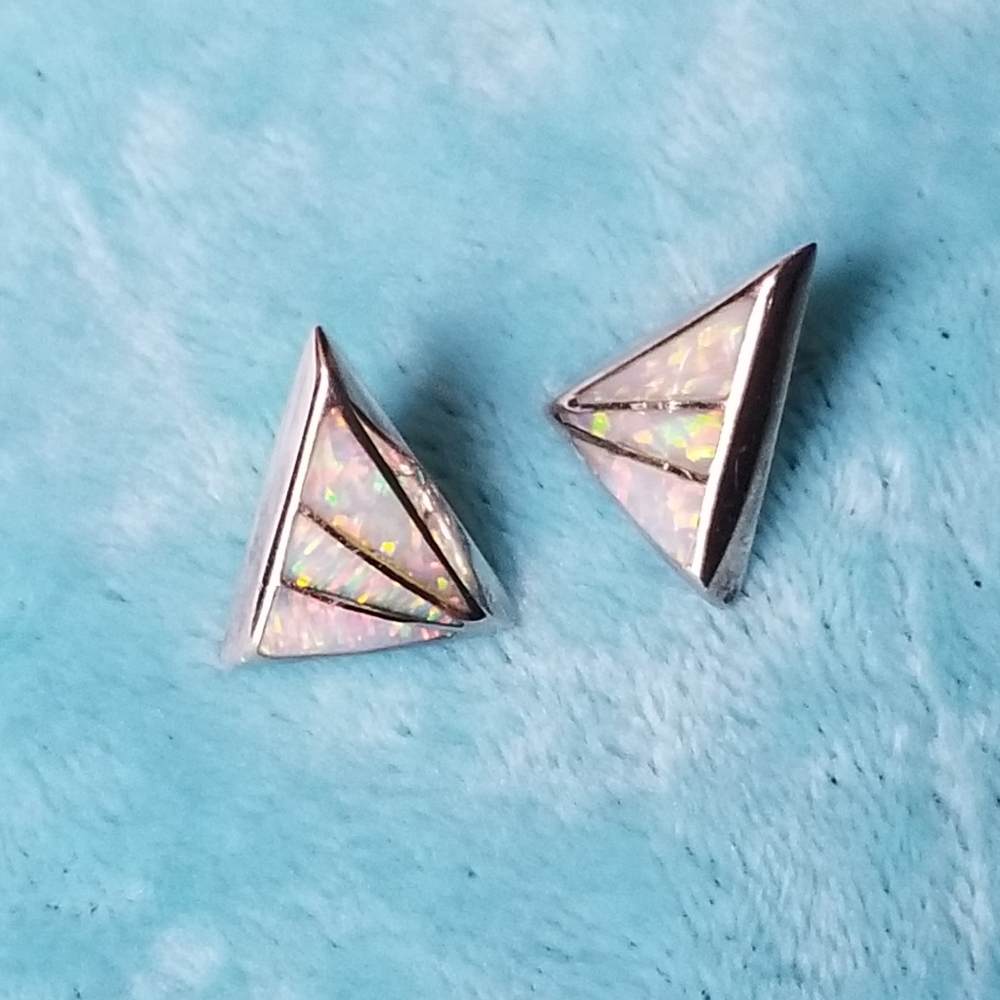 Opal earrings